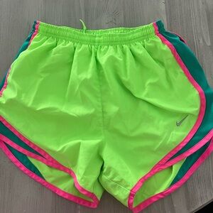 Nike green dri-fit shorts.